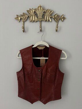 Zig-Zag San Francisco REAL leather vest